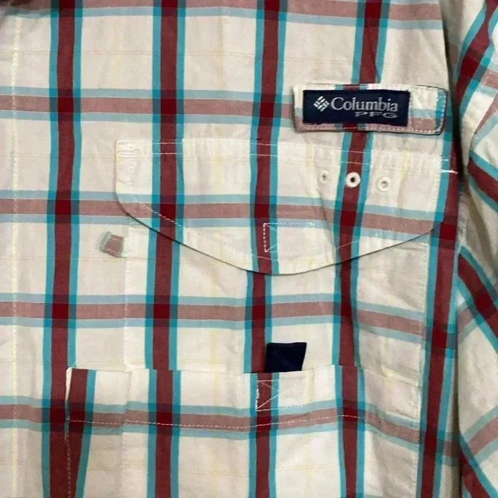 COLUMBIA PFG SUPER BONEHEAD MENS SIZE 2 XL LONG‎ SLEEVE COTTON SHIRT AIR VENT - Picture 3 of 13
